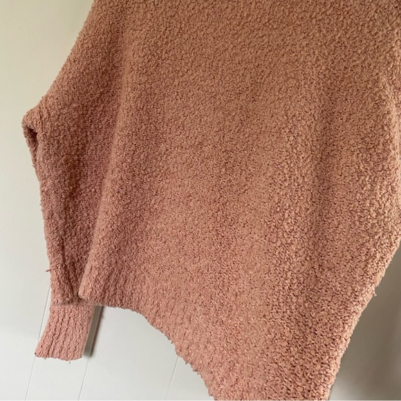 Free People Finders Keepers Sweater Peach Pink Knobby Knit Slouchy Textured - Picture 10 of 13